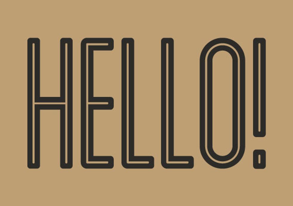 Ciao ("Hi / Hello / Bye") Buon Giorno ("Hello/Good Morning/Afternoon")