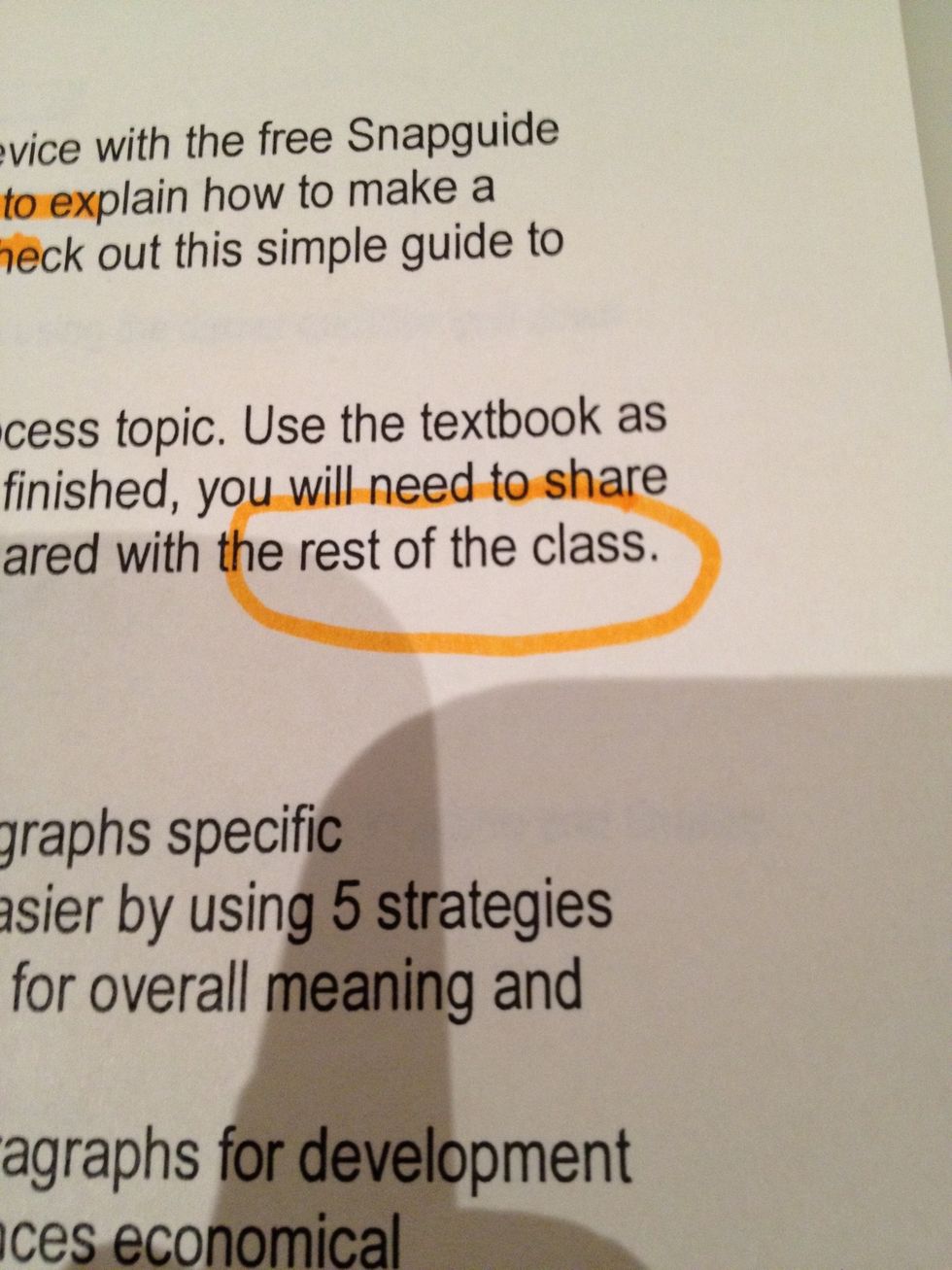 Circle the key ideas