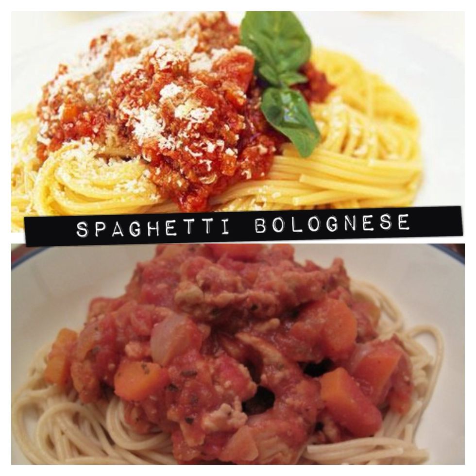 Classic bolognese most people's fave spaghetti dish. Minced beef in tomato sauce, seems healthy right? Not as healthy as you might think. Swap for lean turkey mince & wholewheat spaghetti, here's why