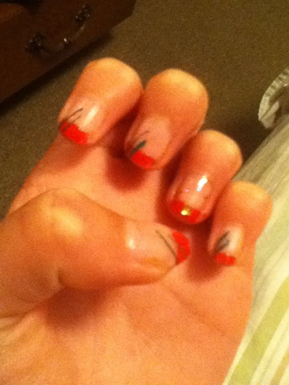 Clean all nail polish off