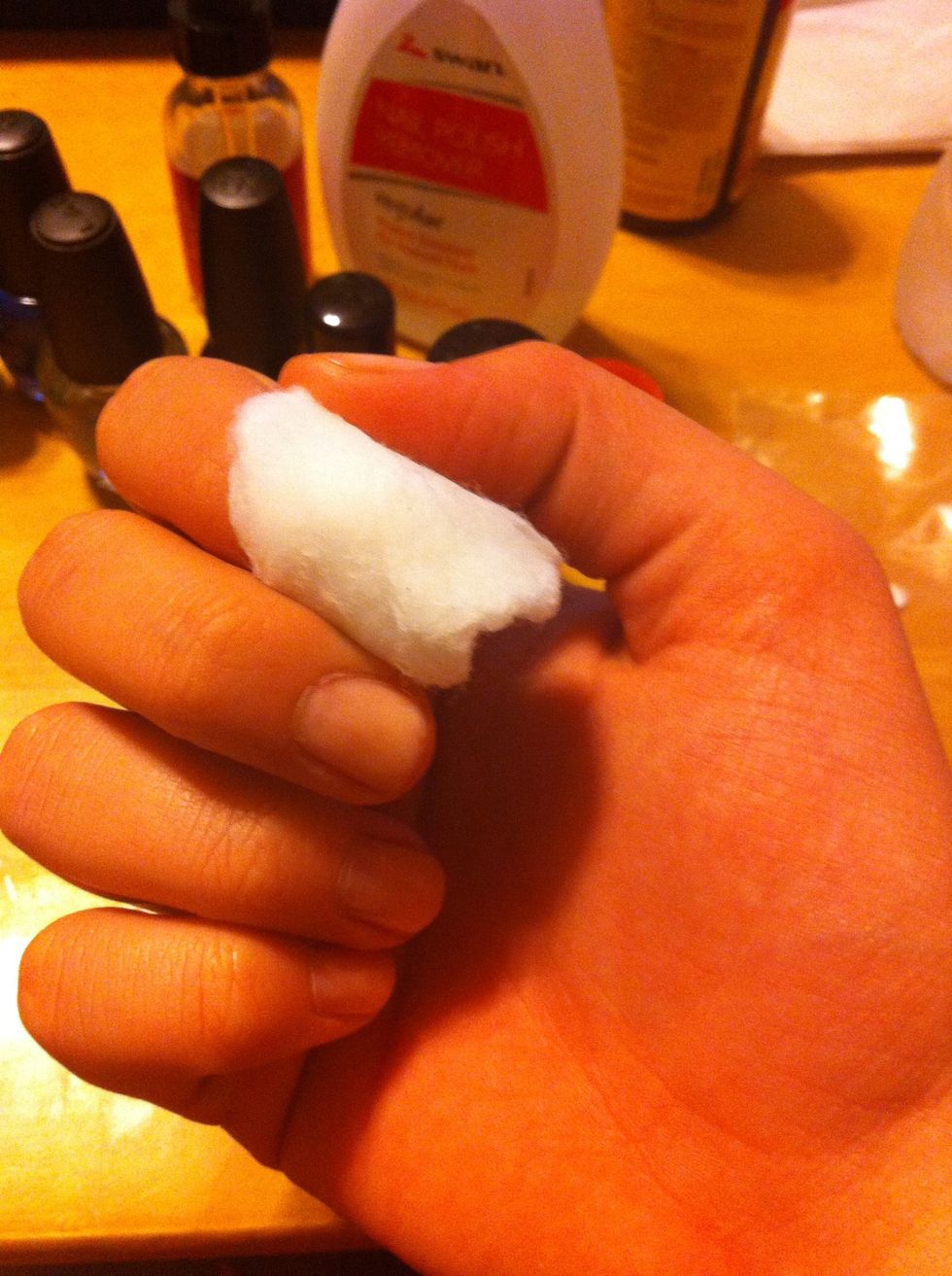 Clean all polish off your nails, and file/shape them. Clean any dirt from under nails.