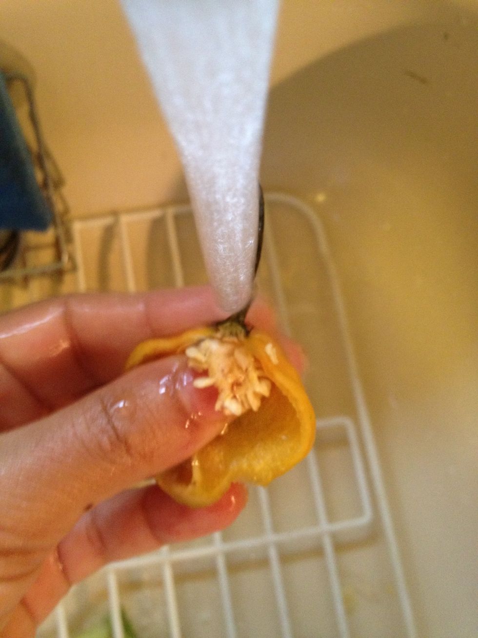 Clean and remove the seeds