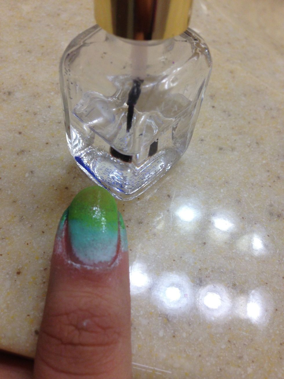 Clean around your nail