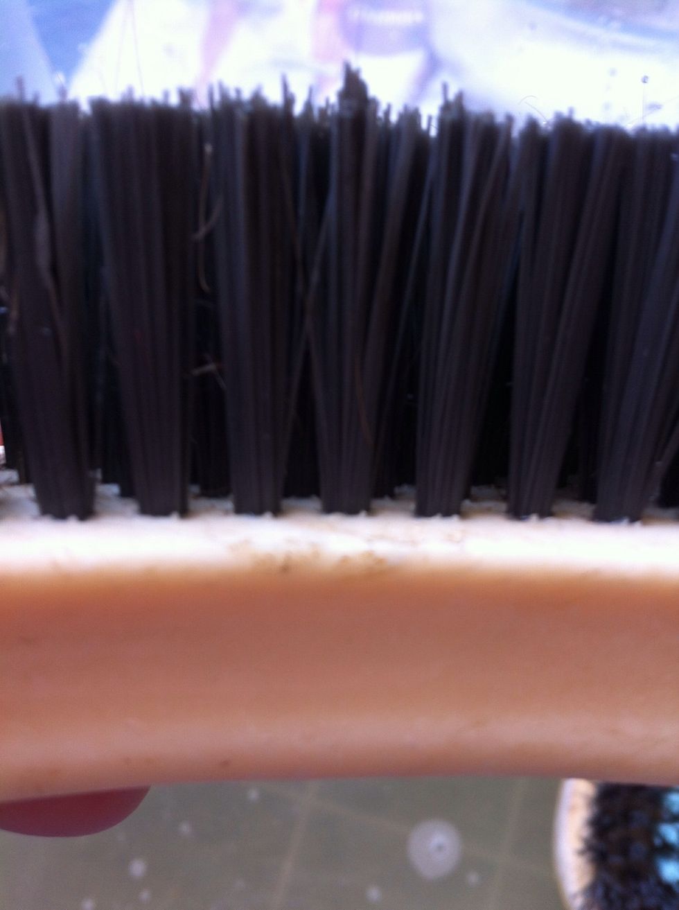Clean at the base of the bristles now!