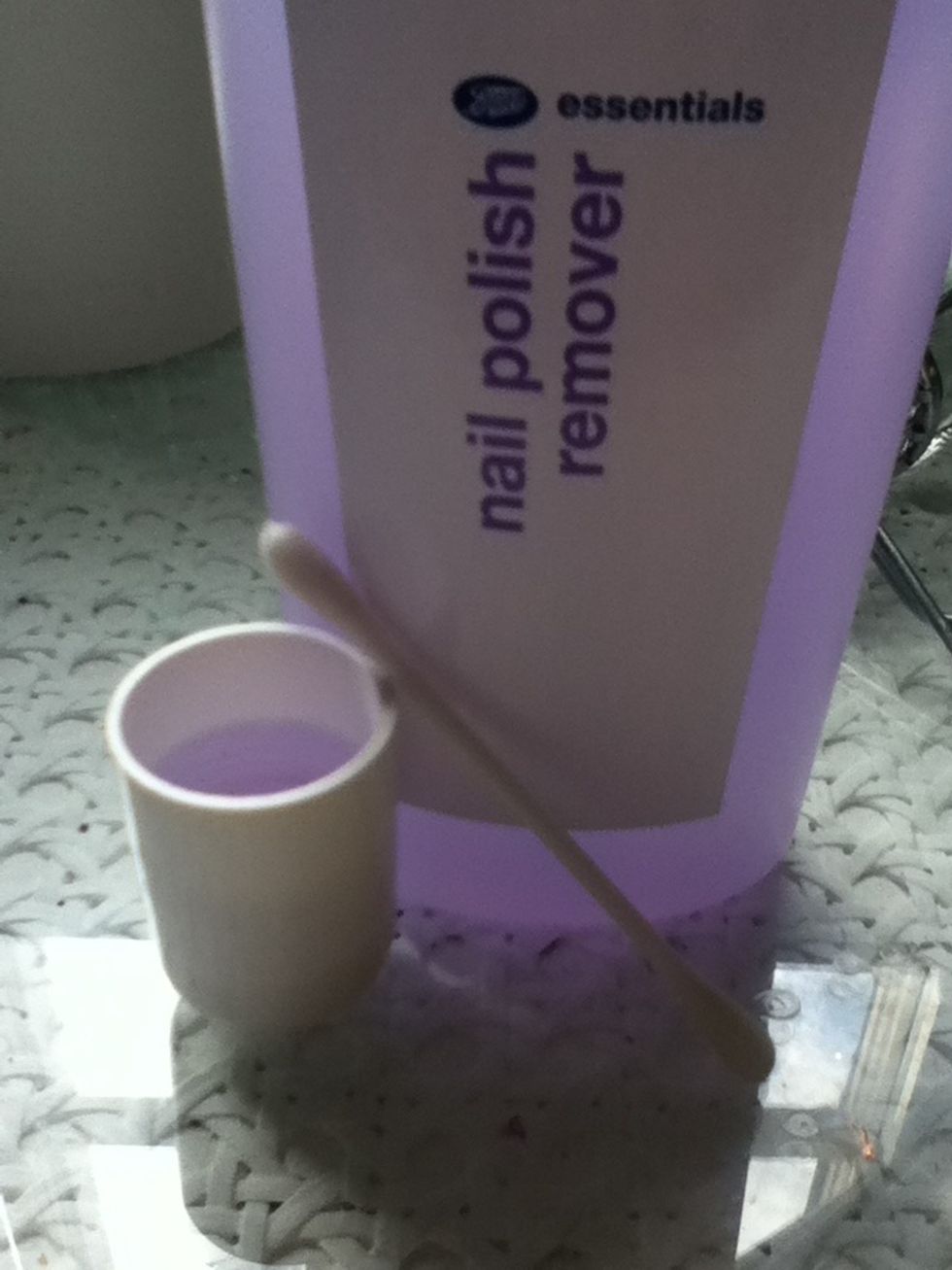 Clean it up with some acetone.