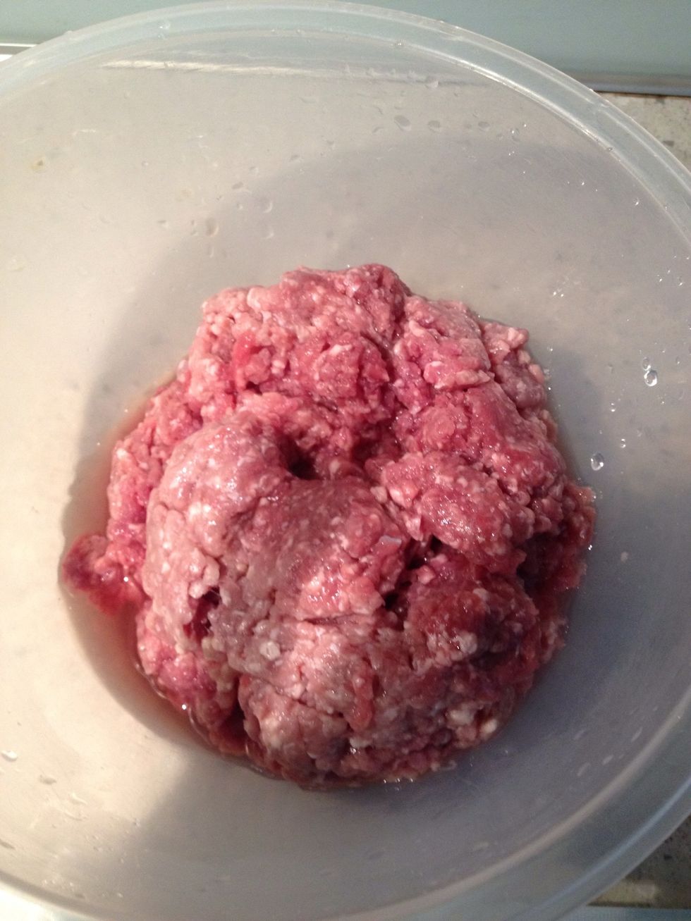 Clean mince a bit.