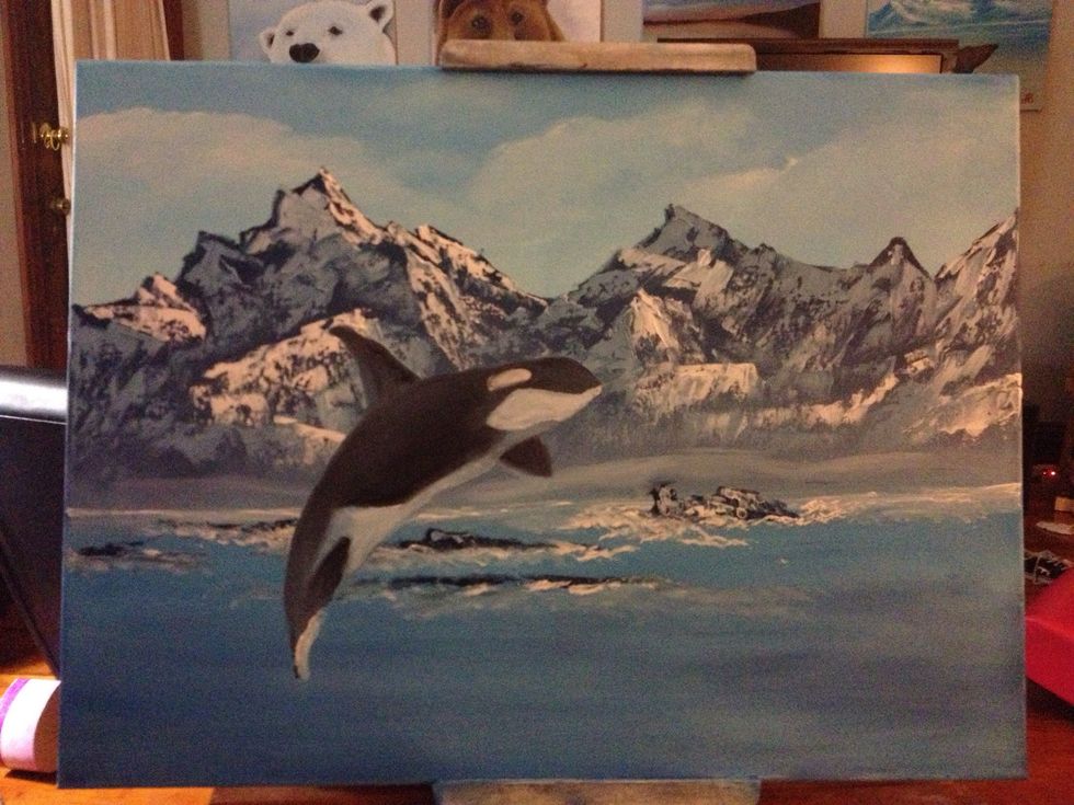 Clean pinky and add white.