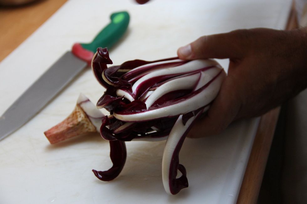 Clean radicchio