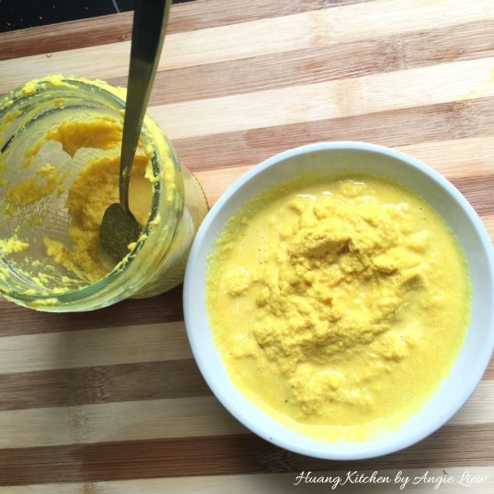 Clean, skinned and blend into a paste.