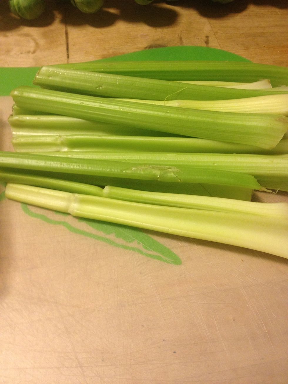 Clean the celery