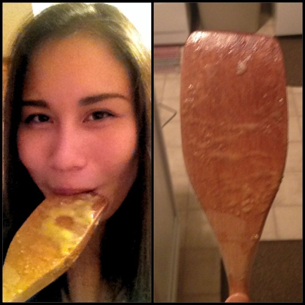 Clean the ladle. XD