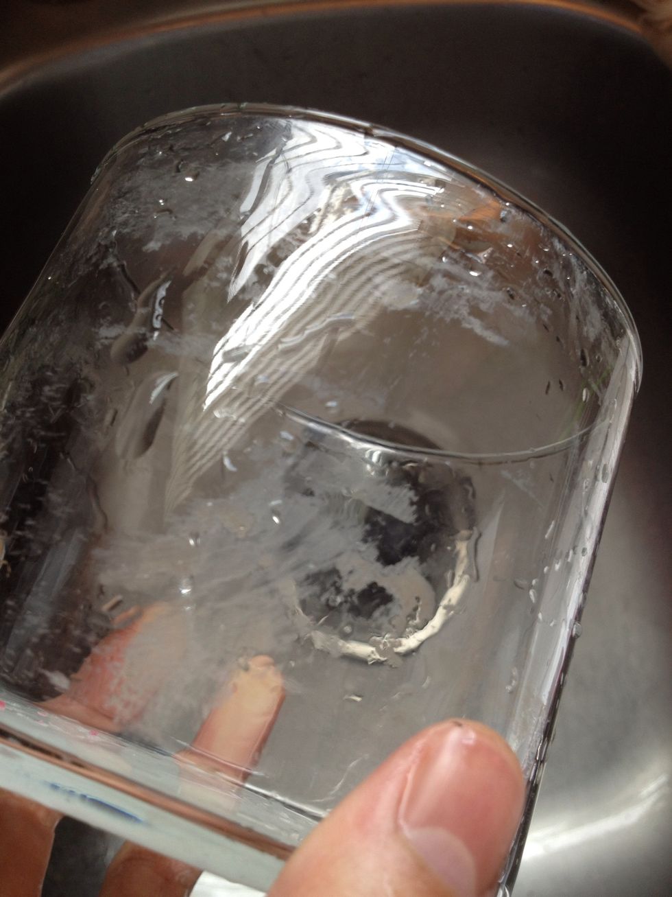 Clean the remaining wax, glue, and soot.