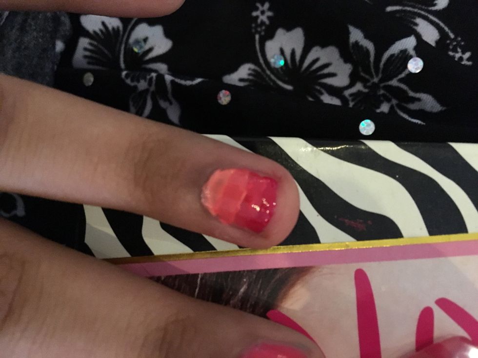 Clean up around nail