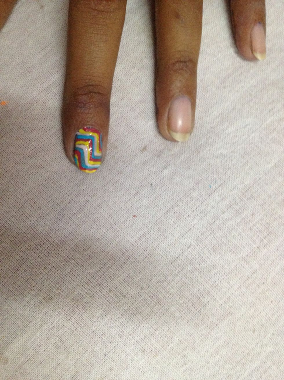 Clean up the sides..I forgot to clean mine so it looks a lil messy.