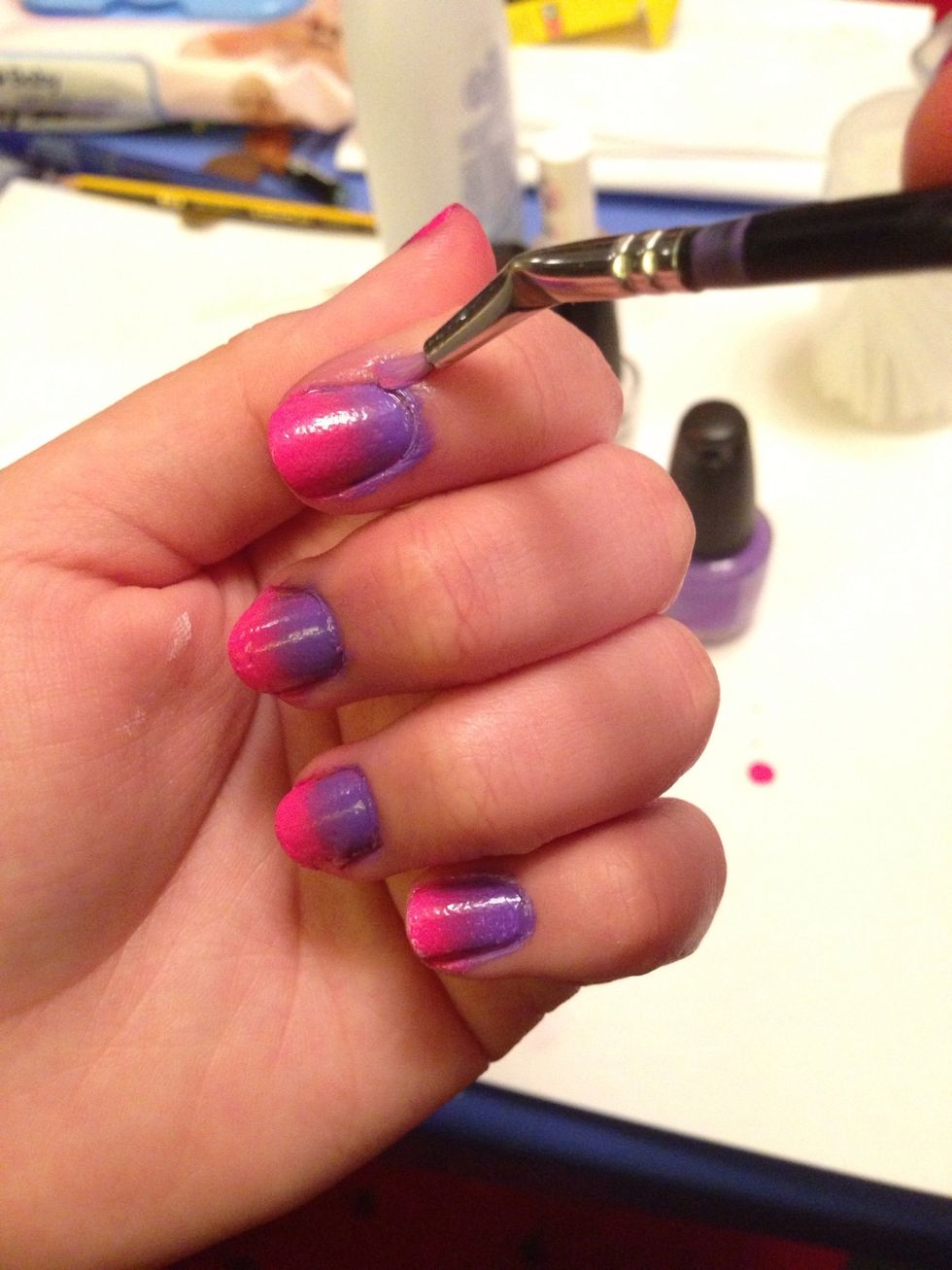 Clean up time! Use a combination of cotton pads, buds and a nail art brush (if you have one) dipped in nail varnish remover. Get into those cuticles!