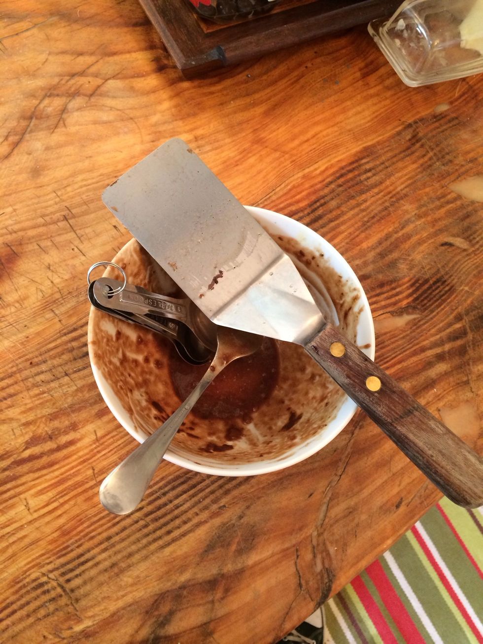 Clean-up with only a few dishes. :)