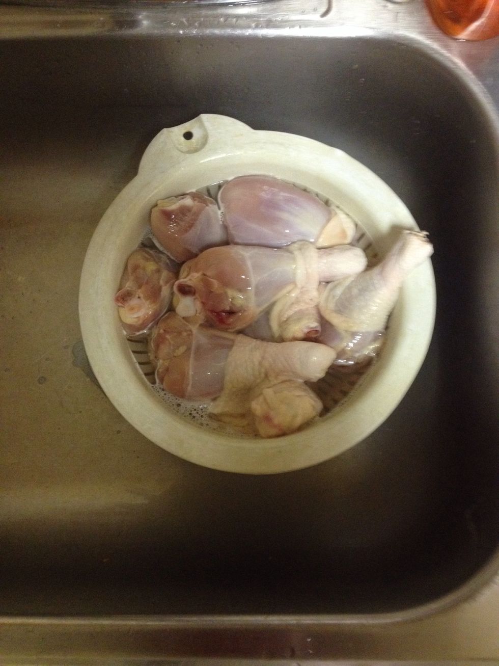 Clean with salt and lemon juice