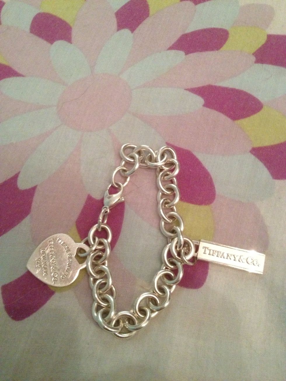 Clean your pieces about every month, or whenever they look a little dirty (I need to clean my bracelet). You can also shine your pieces! If you take it to a Tiffany store, they'll clean it for you!