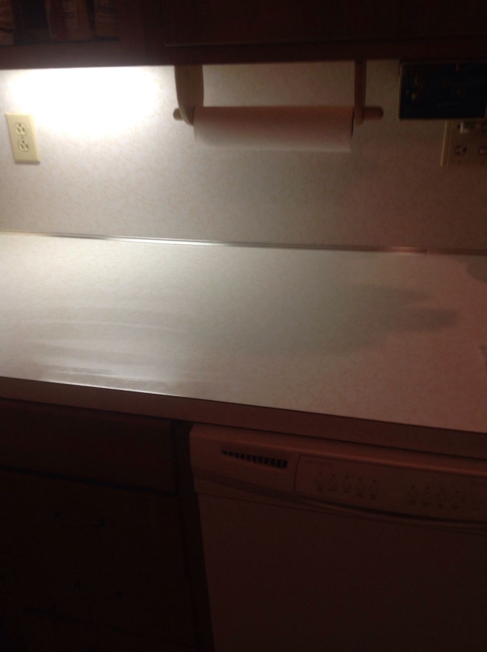 Clear a space to roll out the dough.