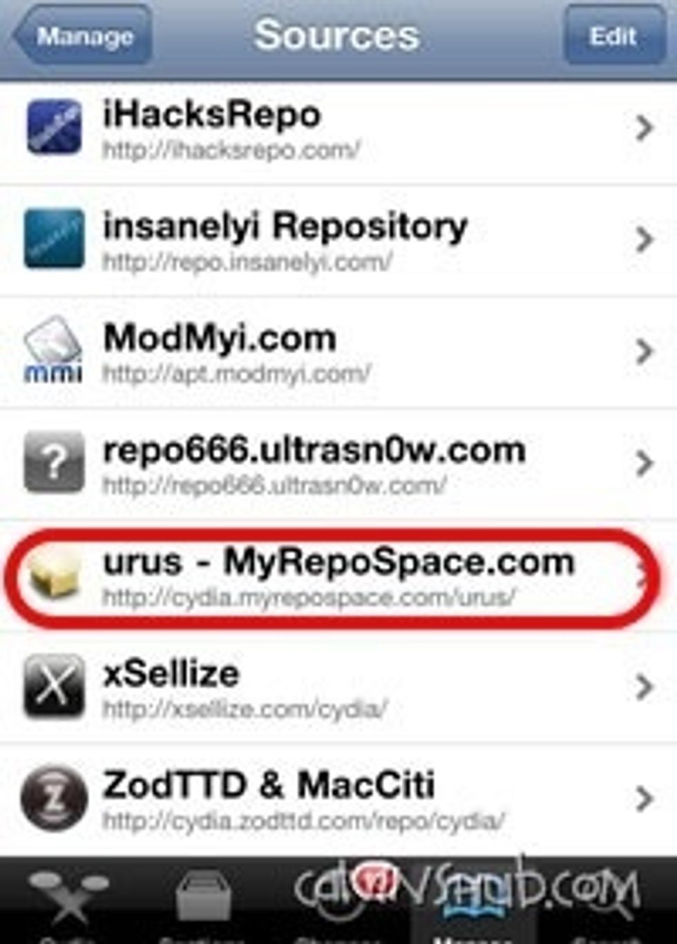 Click Add Source and wait for the source to be loaded. You should see \u201curus\u201d added to your sources.