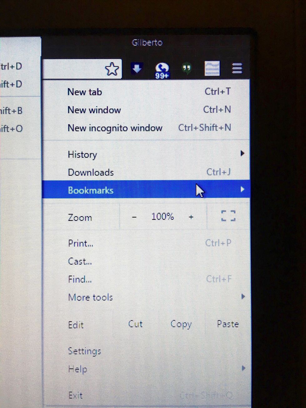 Click Bookmarks