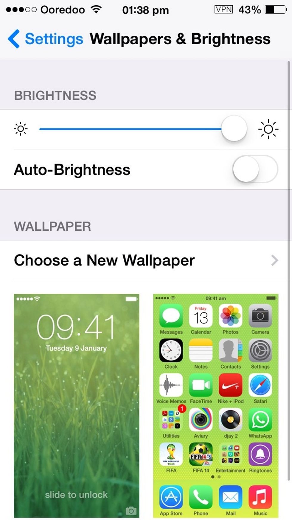 Click, choose a new wallpaper