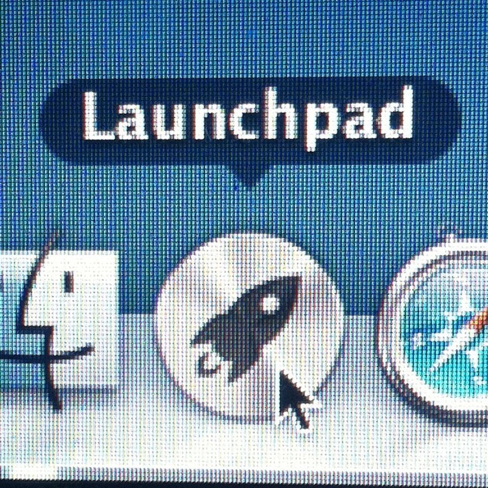 Click Launchpad on the Dock.