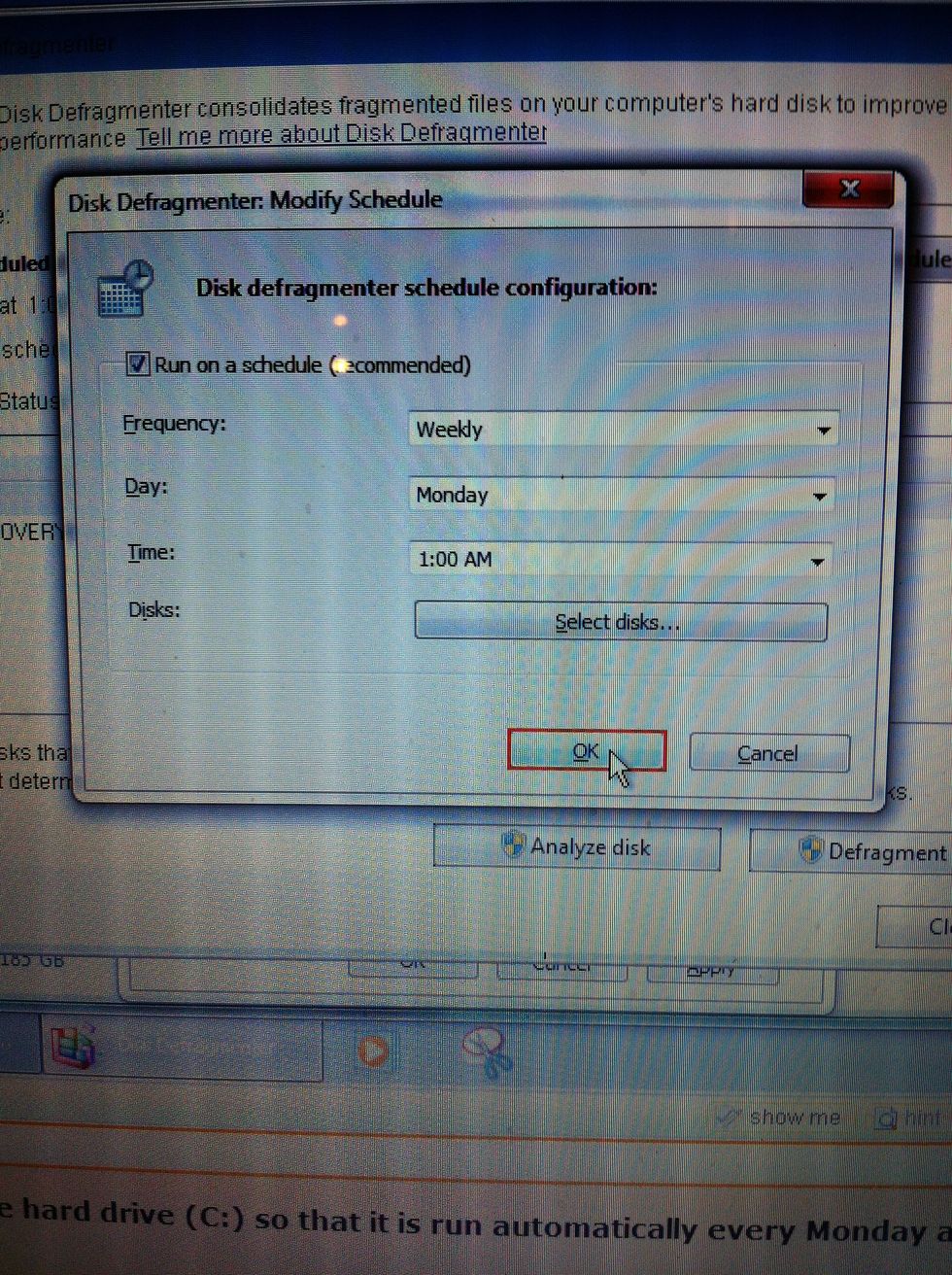 Click OK button to confirm the settings.