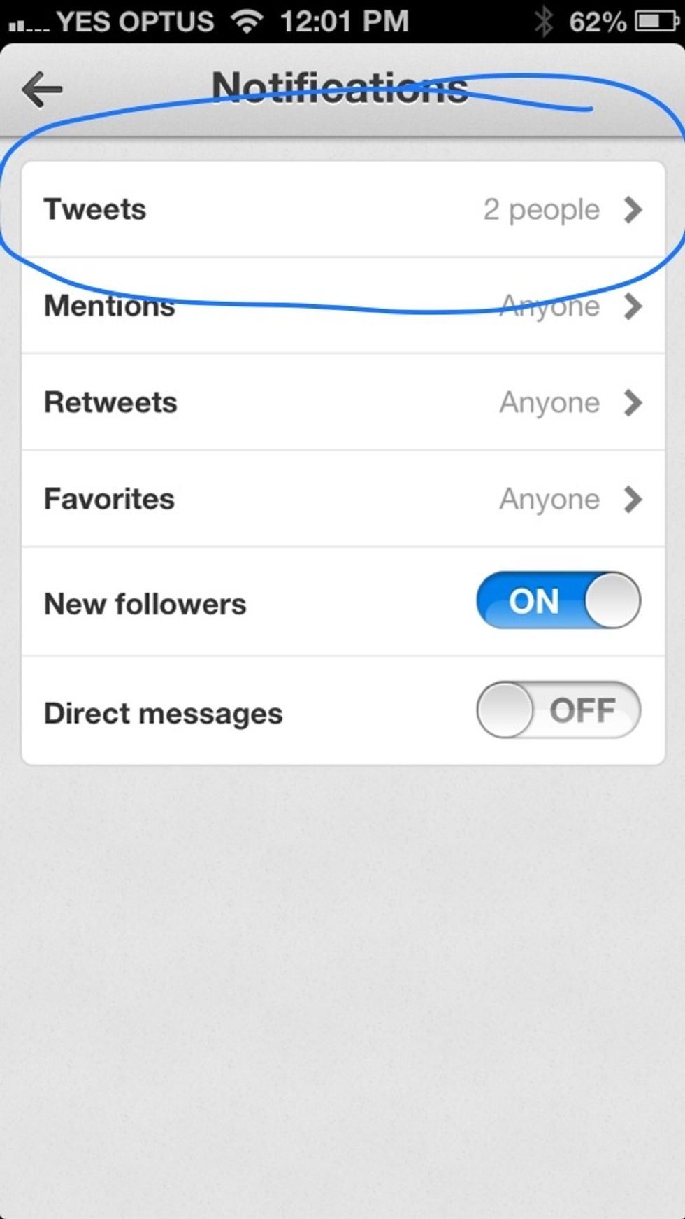 Click on alerts, as shown above