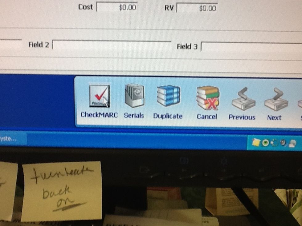 Click on checkMark to see if information is available online.