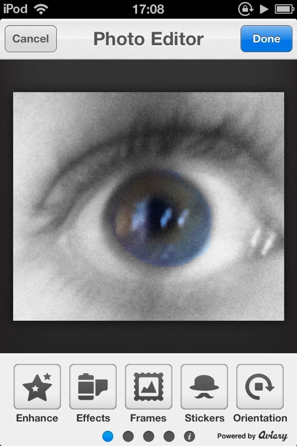 Click on edit photo to edit your photo. I decided to crop mine to make it look better.