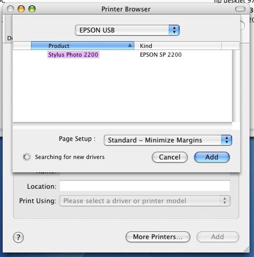 click on file then the print button( or do command print)