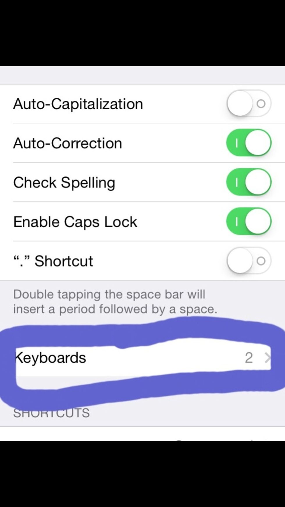click on keyboards