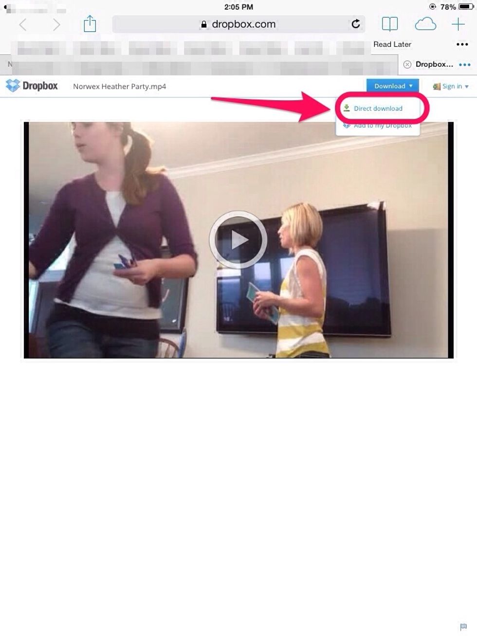 Click on the Direct Download option