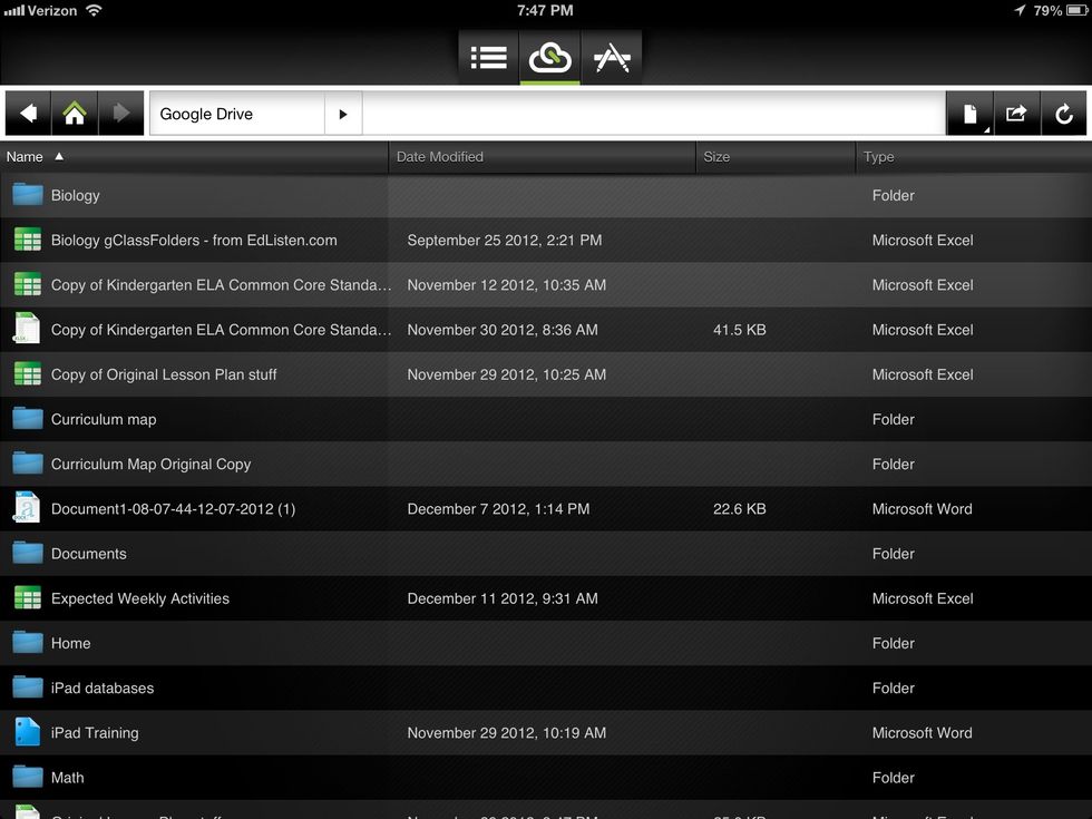 Click on the file you want to edit to open it. If you open a Google Doc, spreadsheet, or Presentation Cloudon will create a new Microsoft Word document, excel, or PowerPoint.