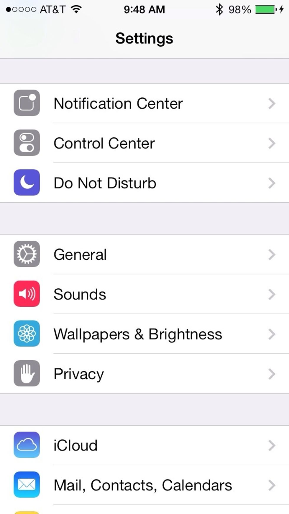 Click on the "General" tab