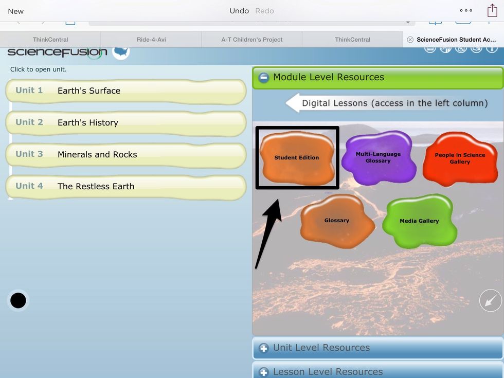 Click on the orange "Student Edition".