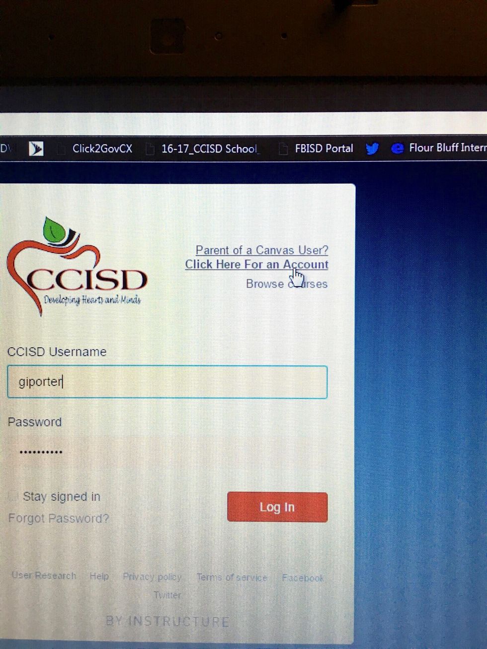 Click Parent of a Canvas User?