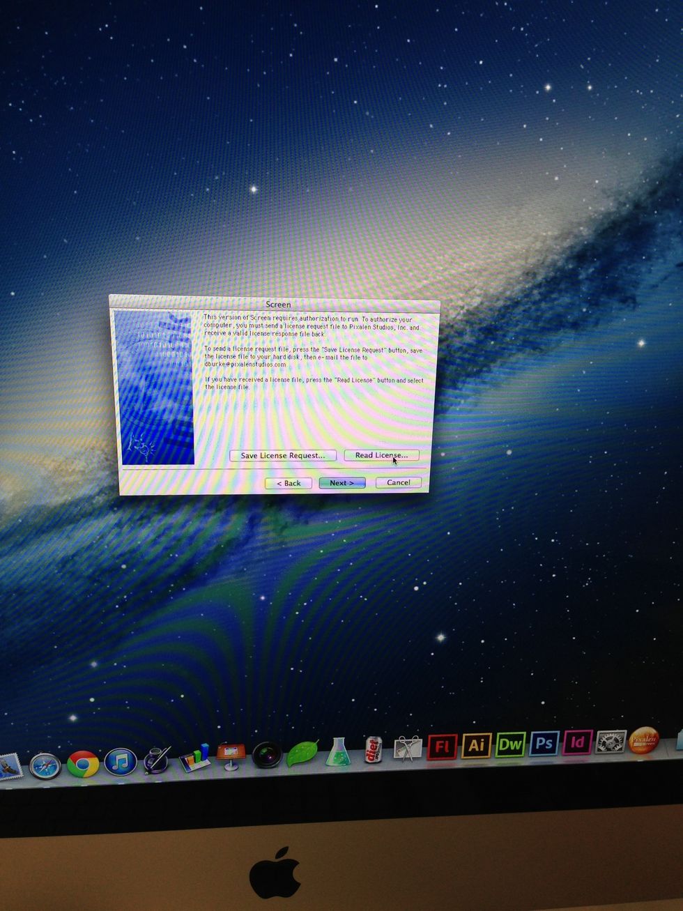Click "Read License..."