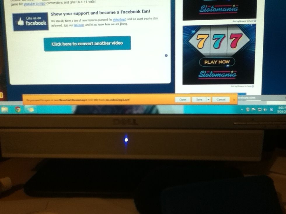 Click save at the bottom of the screen