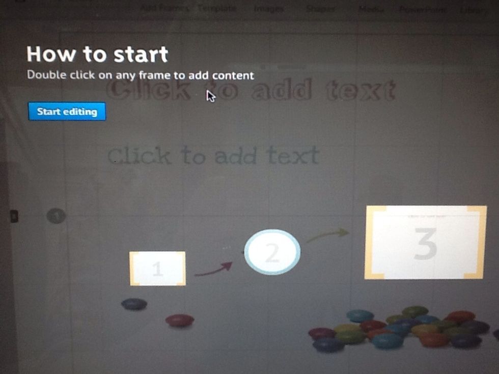 Click 'Start editing'