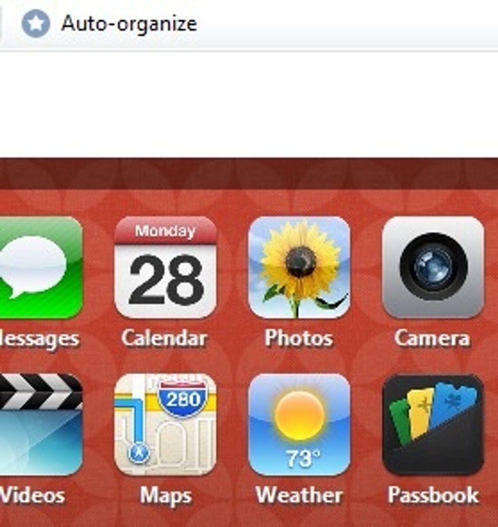 Click the above button ("Auto-Organize") to organize icons.