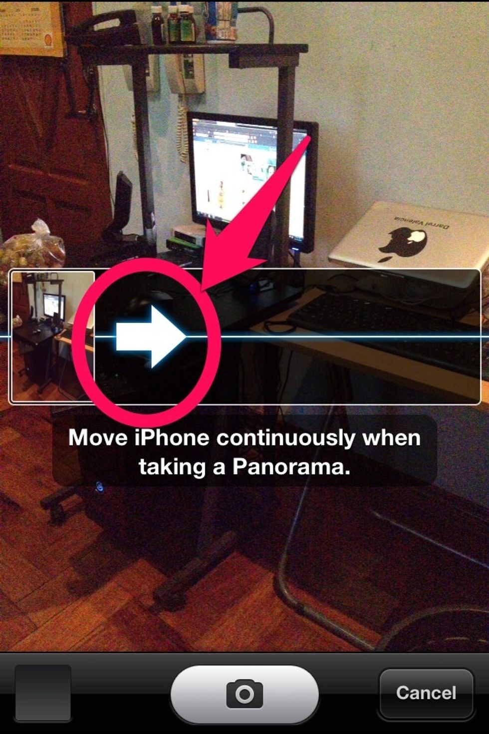 Click the Arrow (see image)
