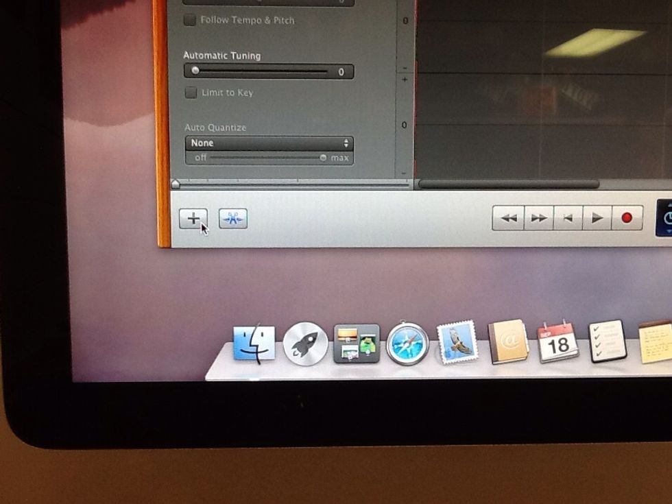 Click the "+" button in the bottom left-hand corner