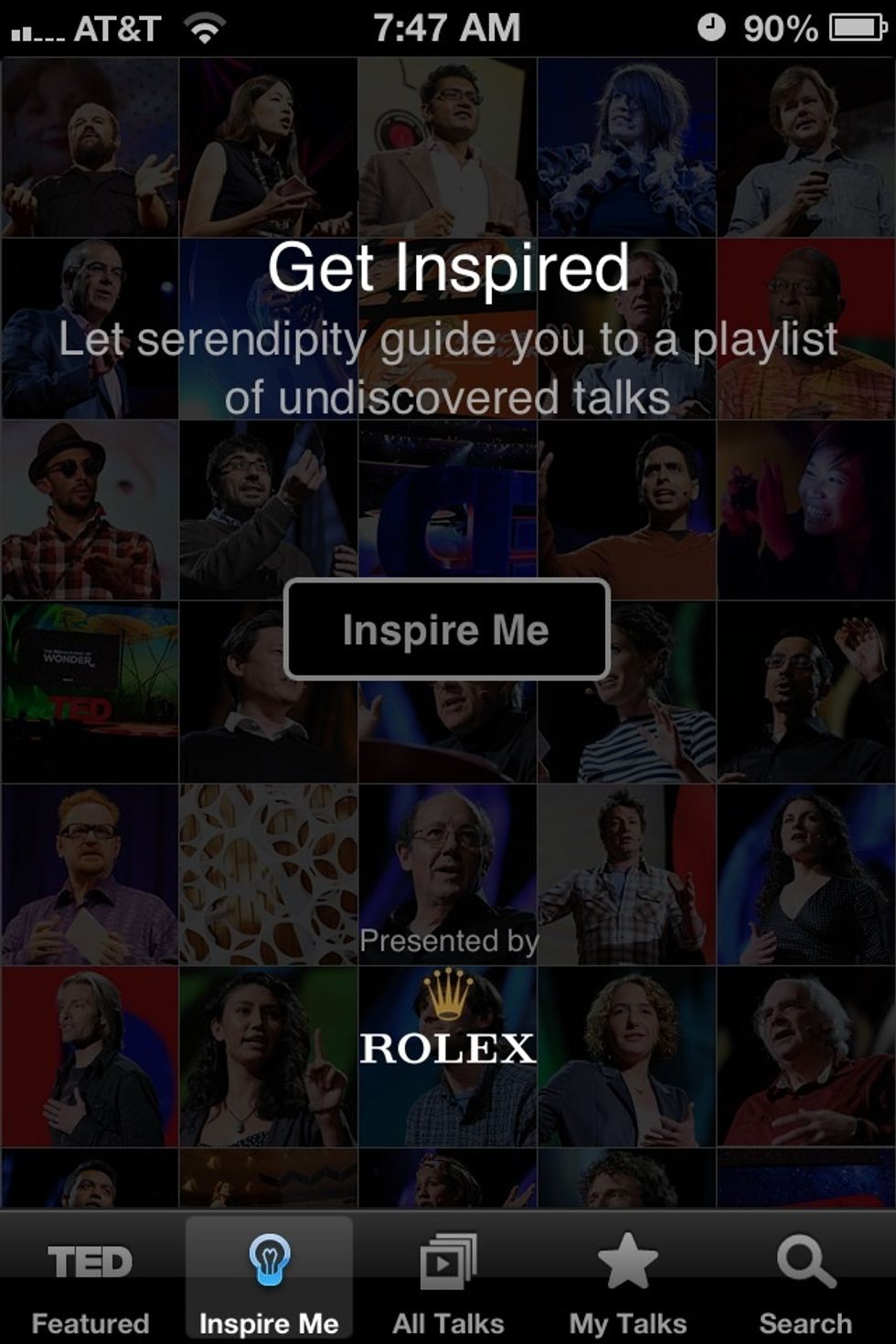 Click the button that says Inspire Me.