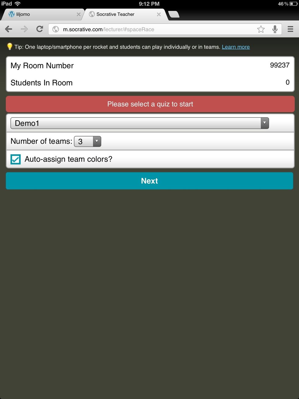 Click the checkbox to auto assign team colors.