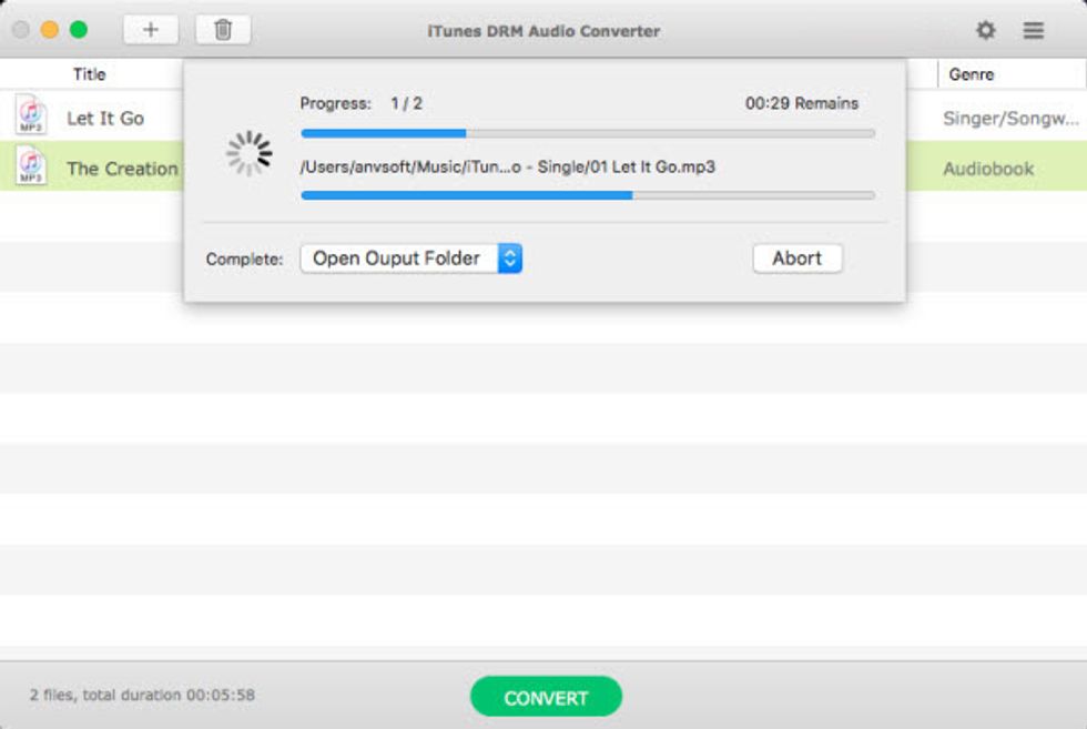 Click the Convert button to start converting Apple Music to MP3 at 20X conversion speed. More solution: https://drm-wizard.com/best-apple-music-converter-to-mp3-review.html