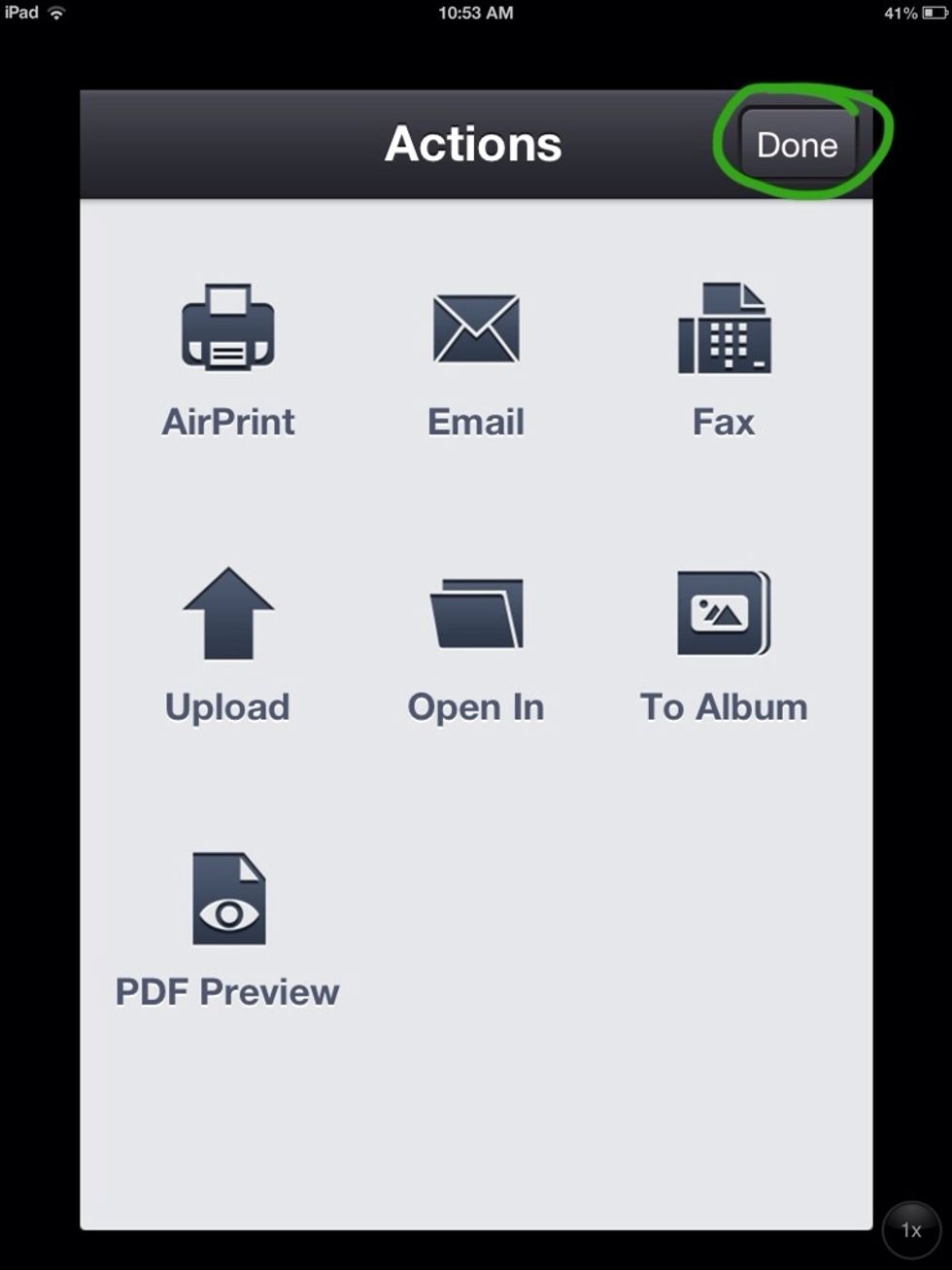Click the Done button.