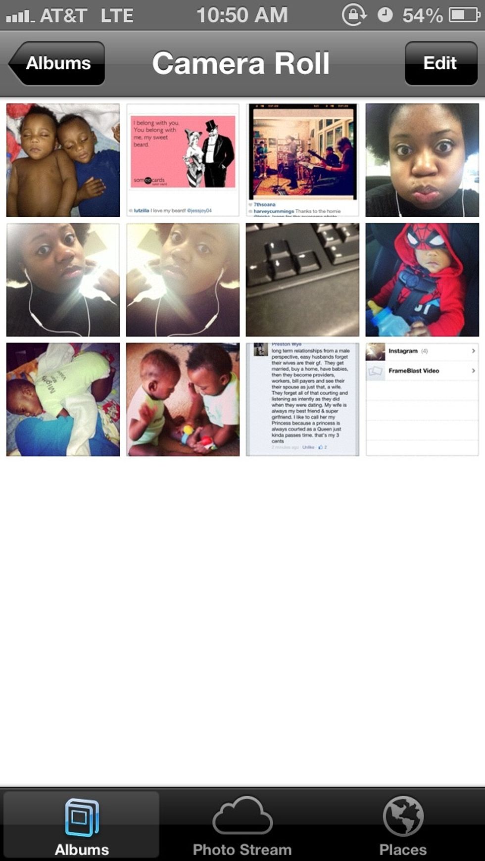 Click the edit button to choose multiple pics