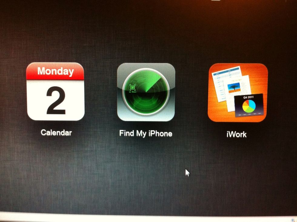 Click the FIND MY IPHONE icon.